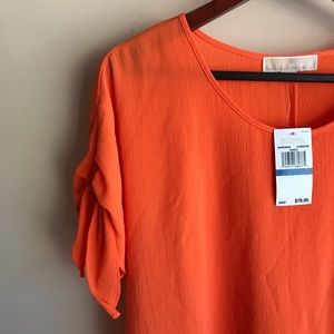 NWT - Orange Michael Kors Top 🧡 Size XL